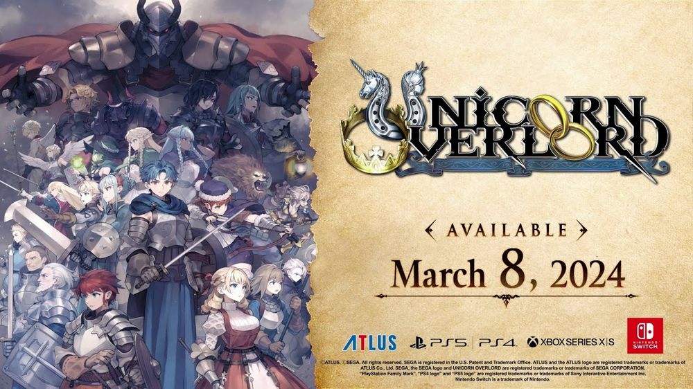 Unicorn Overlord è finalemente disponibile